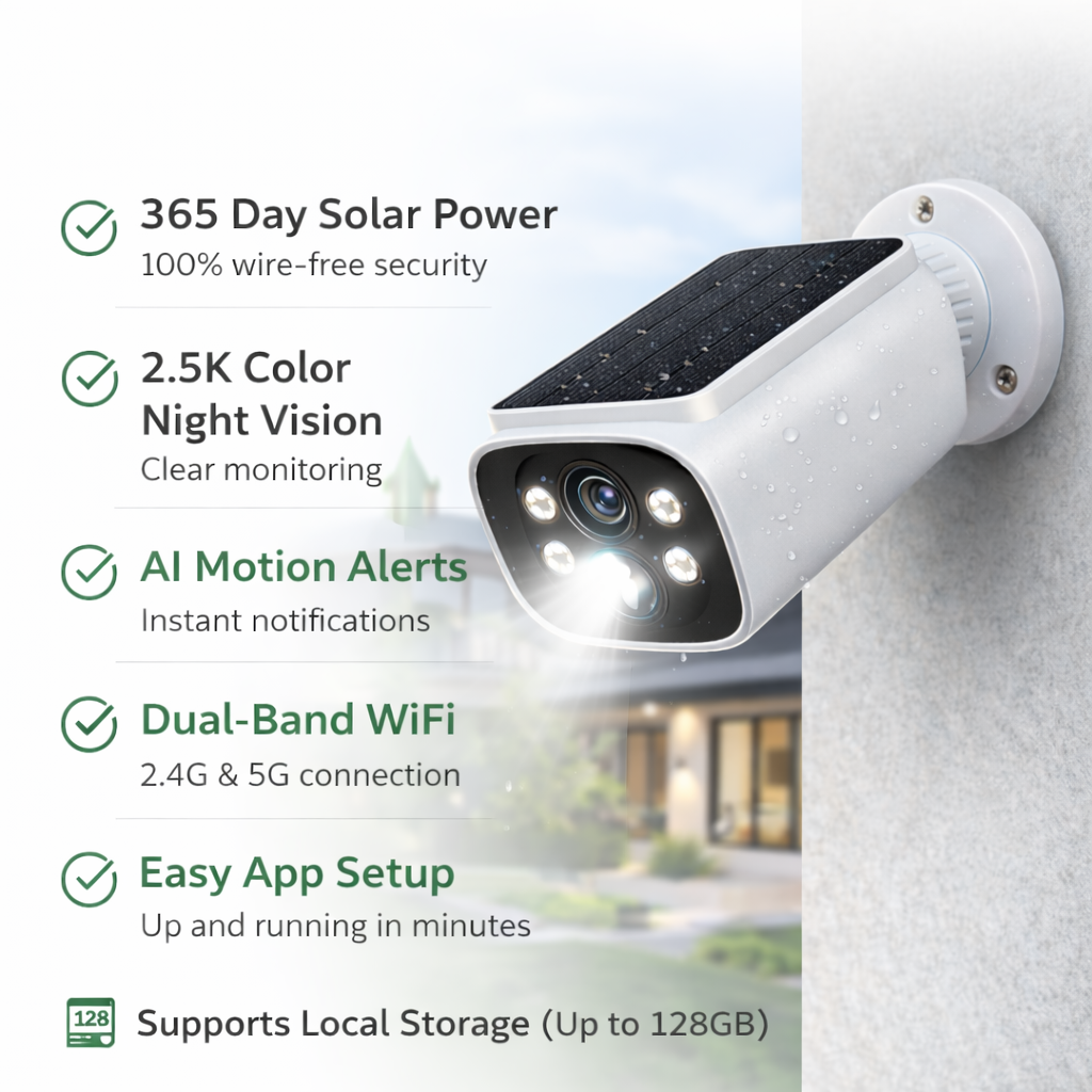 Wireless Solar Security Camera